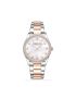 KENNETH COLE STAINLESS CASE WHITE MOTHER OF PEARL DIAL TT STAINLESS /ROSE GOLD STAINLESS BRACELET KCWLG2219701