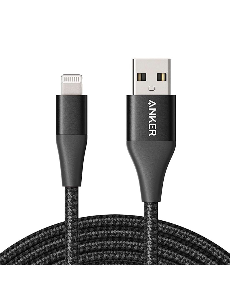 ANKER POWERLINE II WITH LIGHT CONNECTOR 10FT BLACK