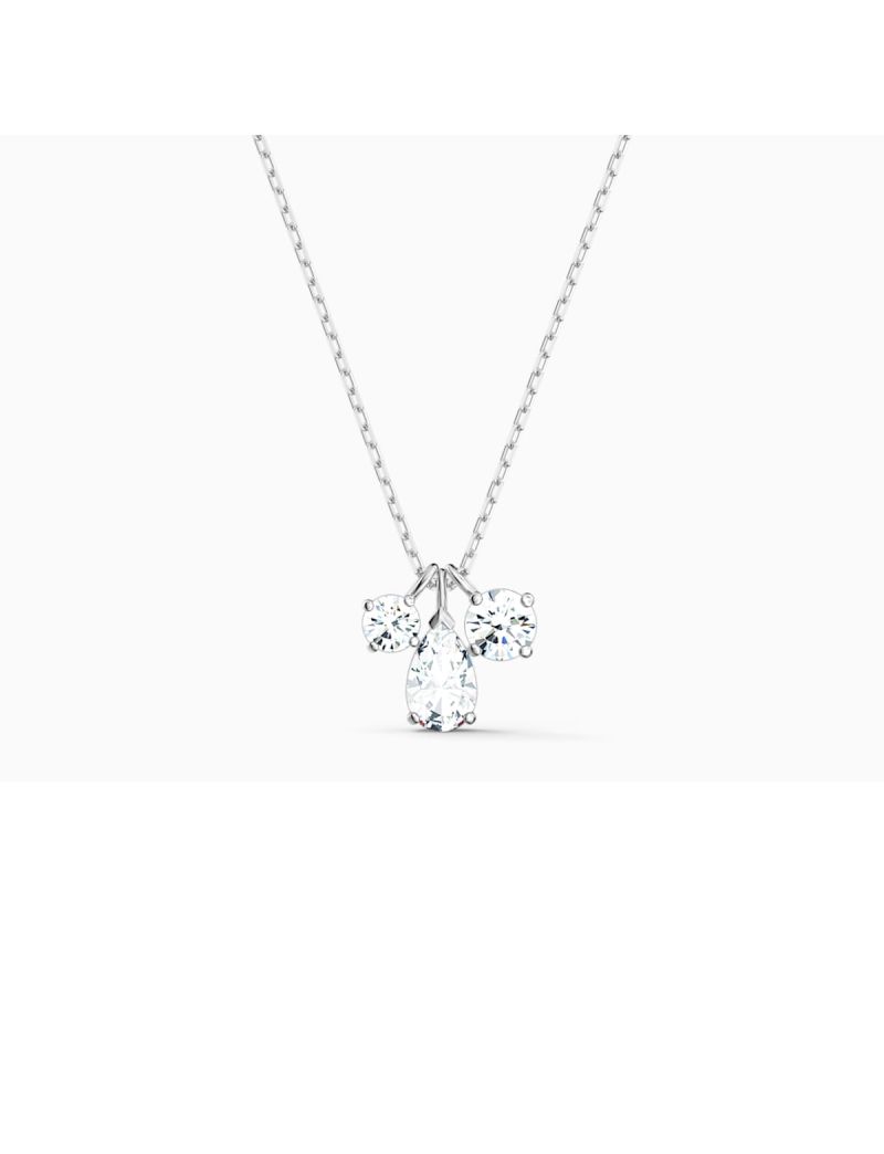 SWAROVSKI ATTRACT:PENDANT CLUSTER CZWH/RHS NECKLACE