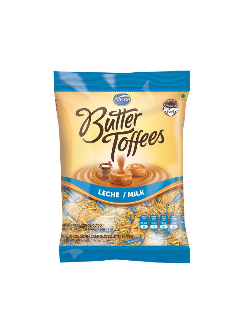ARCOR BUTTER TOFFEES MILK 500G