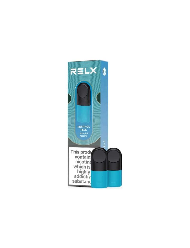 RELX POD-2 POD PACK-MENTHOL PLUS-18MG/ML-TPD