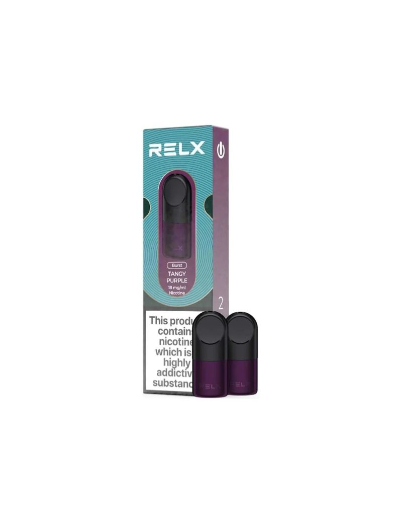 RELX POD-2 POD PACK-TANGY GRAPE-18MG/ML-TPD